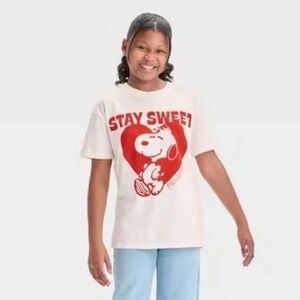 Peanuts Kids Cream and Red Snoopy T-Shirt